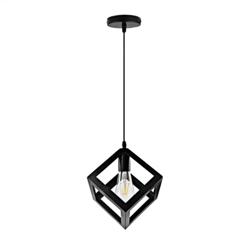 Square Cube Shaped Hanging Light