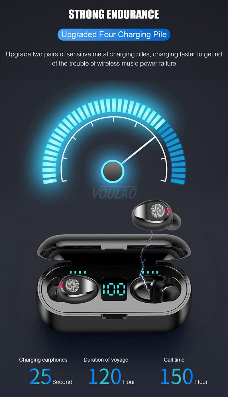 New M10 Earbuds TWS Bluetooth Headphones